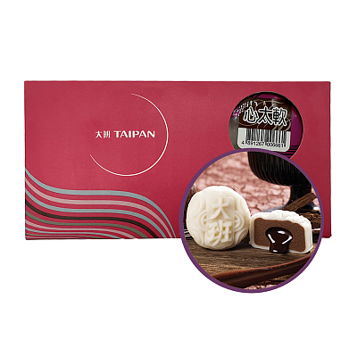 【冻】香港大班 冰皮迷你月饼 心太软朱古力豆蓉味 2枚入 110g