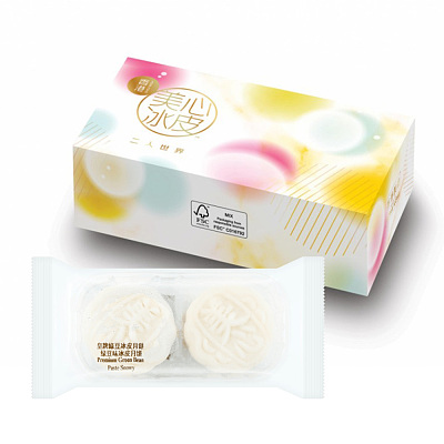 【冻】香港美心 冰皮月饼 皇牌绿豆 2块入 120g
