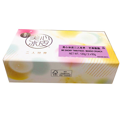 【冻】香港美心 冰皮月饼 芒果脆脆 2块入 120g