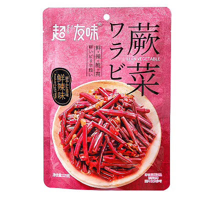 超友味 蕨菜 鲜辣味 125g