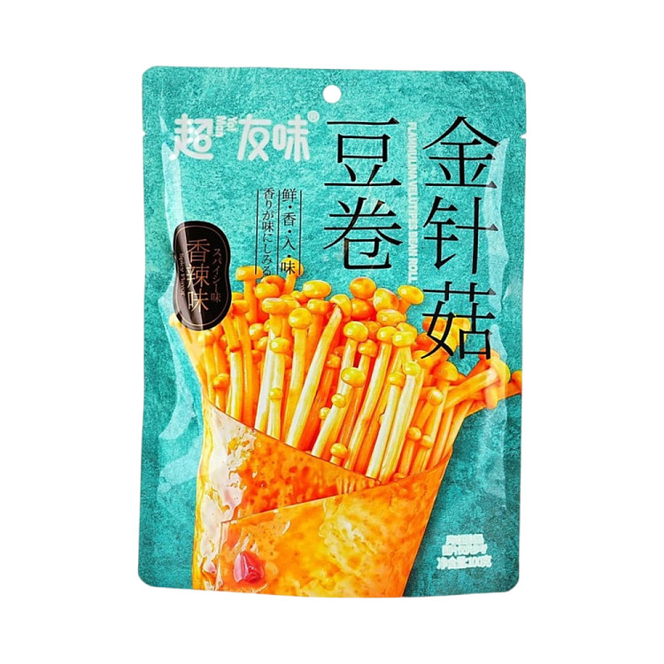 superfriends-flavor-golden-needle-mushroom-and-bean-rolls-spicy-flavor-100g-1