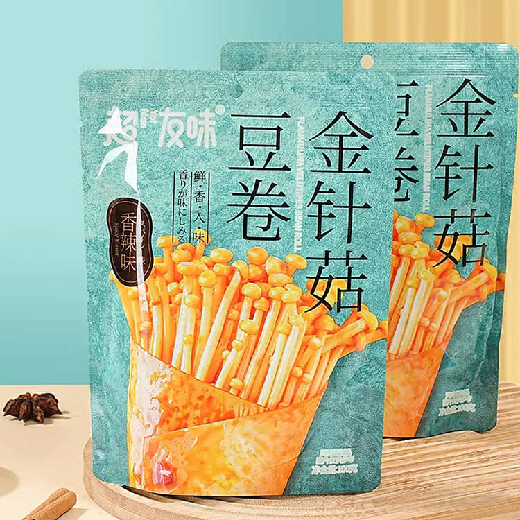 superfriends-flavor-golden-needle-mushroom-and-bean-rolls-spicy-flavor-100g-4