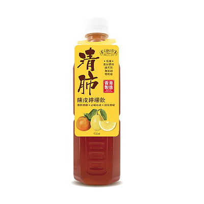 香港出品 天使之茶 清肺 陈皮柠檬饮 500ml