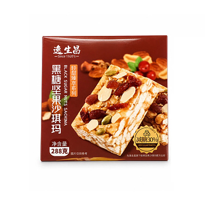 逸生昌 沙琪玛 黑糖坚果味 288g