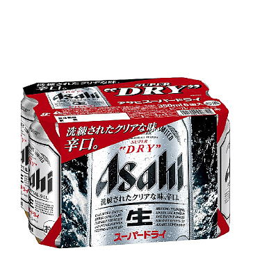 Asahi 朝日 生啤酒 酒精度5%  350ml *6罐