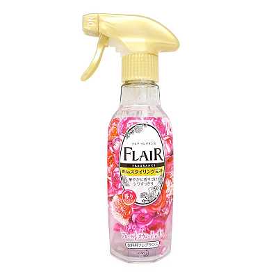 花王 FLAIR衣物防皱芳香喷雾剂 甜蜜玫瑰花香 270ml