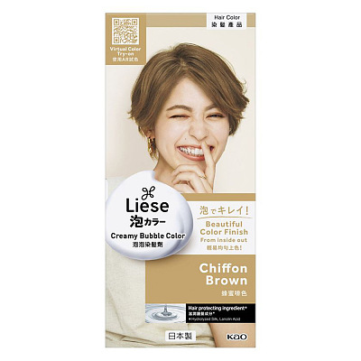 花王 泡沫染发剂 LAW28 雪纺棕色