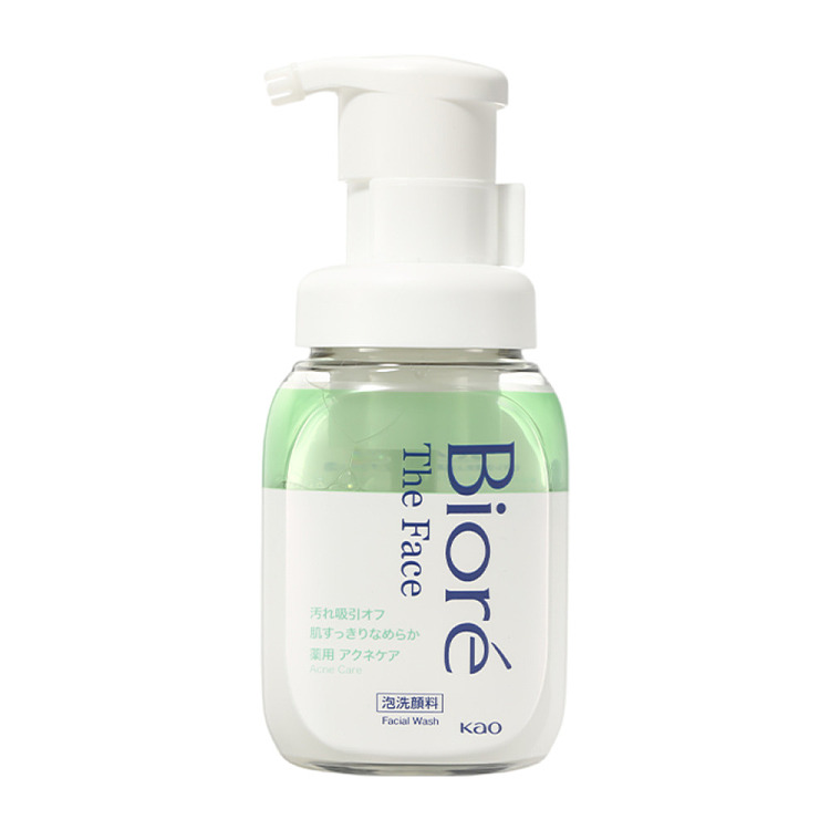 kao-biore-creamy-foaming-facial-wash-green-anti-inflammatory-acne-200ml-2