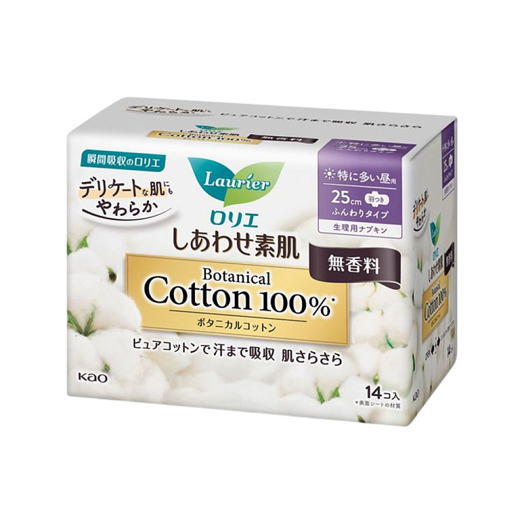 kao-botanical-series-25cm14pcs-daily-use-with-wing-unscented-sanitary-napkin-1