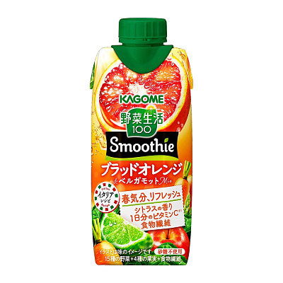 Kagome 野菜生活 Smoothie 血橙佛手柑混合饮料 330ml