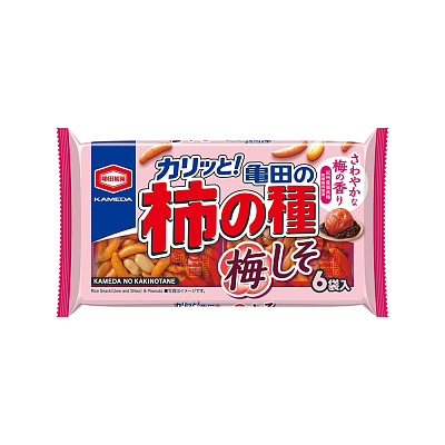 龟田制果 米果 梅子紫苏味 6袋入 164g
