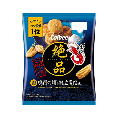 Calbee 精美虾片 盐渍扇贝味 60g