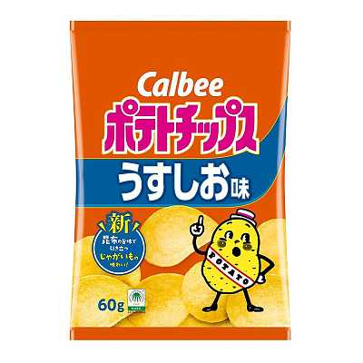 Calbee 卡乐比 薄切薯片 淡盐味 60g