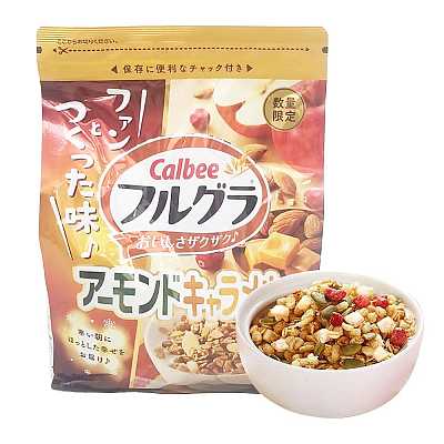 Calbee 卡乐比 水果麦片 杏仁焦糖味 600g