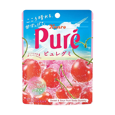 Kanro pure樱桃苏打软糖 52g
