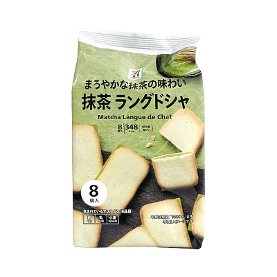日本711自有品牌 抹茶饼干 8枚 100g