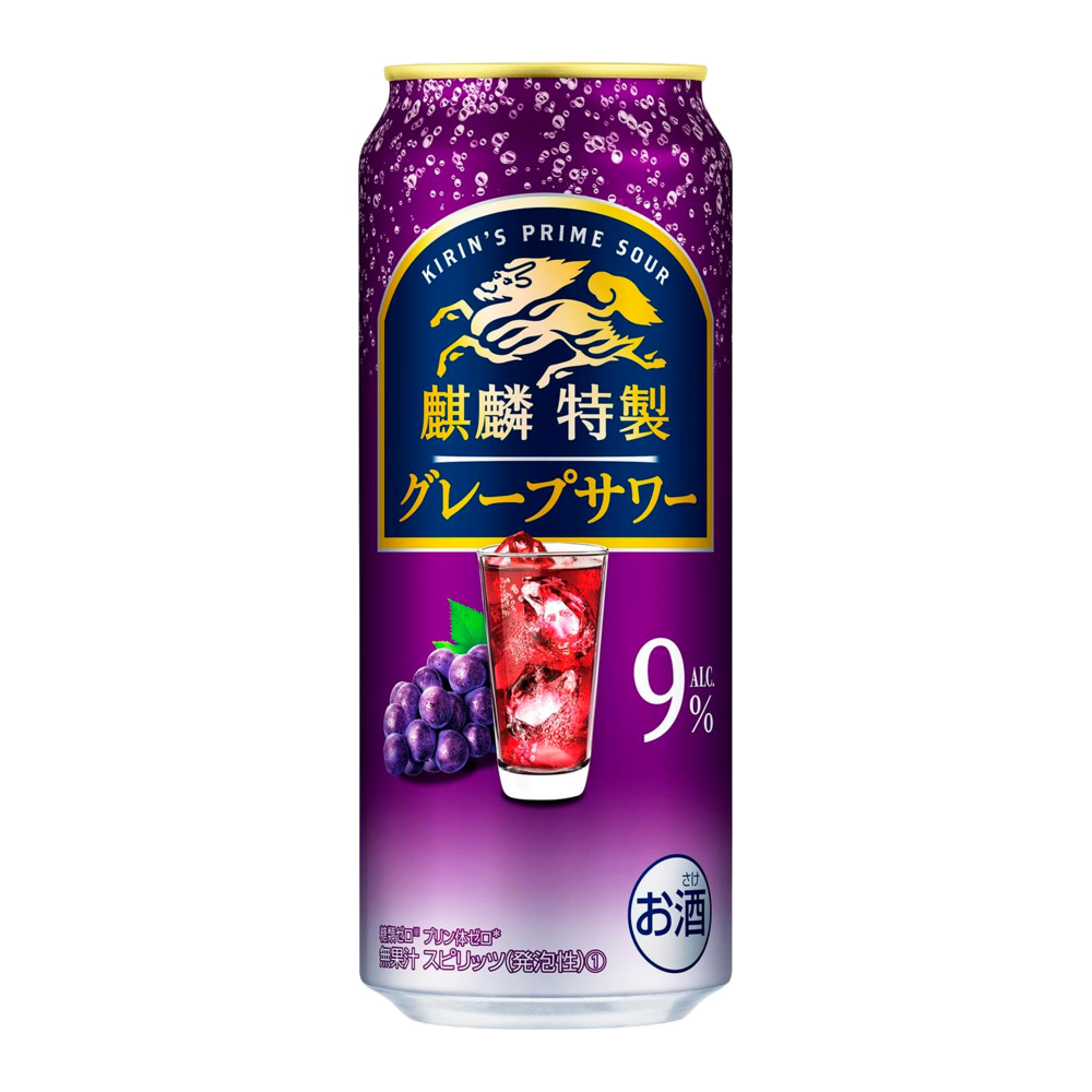 麒麟特制调酒系列葡萄风味沙瓦ALC.9% 500ml｜悉尼华人超市送货｜UMall
