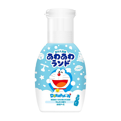 白元 儿童泡泡沐浴液 哆啦A梦弹珠汽水香 300ml 4岁以上