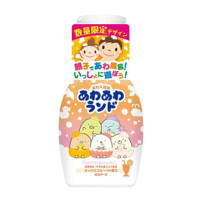 白元 儿童泡泡沐浴液 混合水果香 300ml 4岁以上