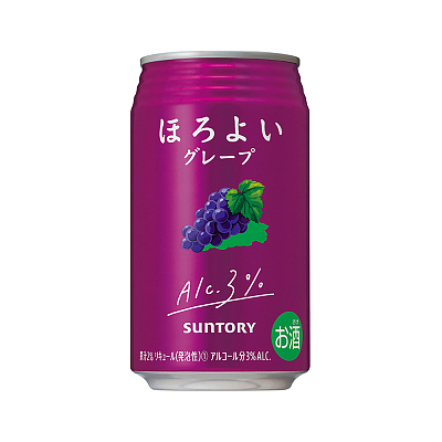 三得利 季节限定 葡萄红果酒 酒精含量3% 350ml