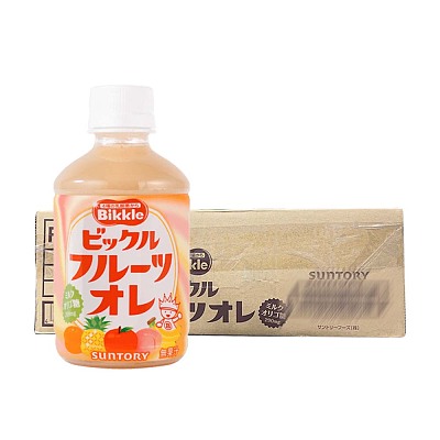 【整箱】三得利 Bikkle 水果乳酸菌饮料 280ml*24瓶/箱
