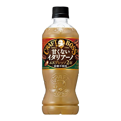三得利 CRAFT BOSS 不甜意式双倍浓缩咖啡 500ml