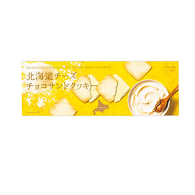 日本进口 北见铃木 北海道奶油巧克力饼干 6枚入 60g