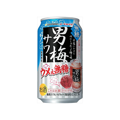 札幌 男梅果酒 无甜味 酒精度5% 350ml