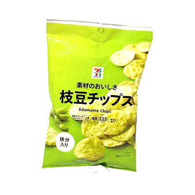 日本711自有品牌 低卡毛豆脆片 61g
