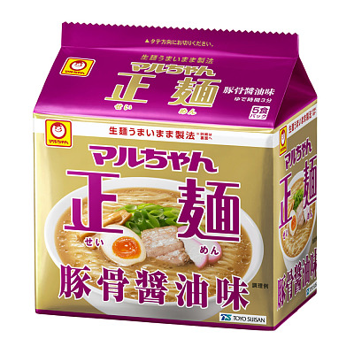 Maruchan 生面 豚骨酱油味 5包入 505g