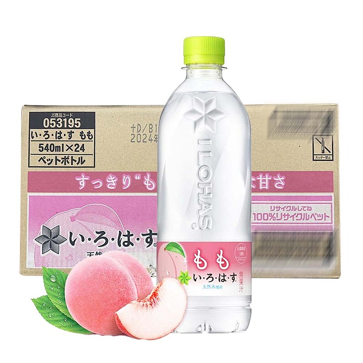 full-casecoca-cola-lohas-pure-water-white-peach-flavor-540ml24-bottles-case-1