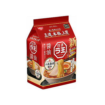 日清 拉面 酱油拉面 3食入