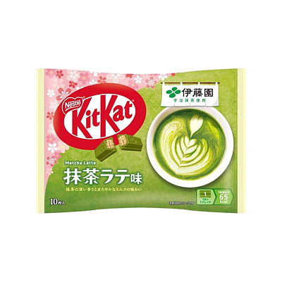 雀巢 KITKAT 巧克力威化饼干 抹茶拿铁味 10枚入 116g