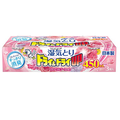 白元 橱柜除湿盒 花香 450ml
