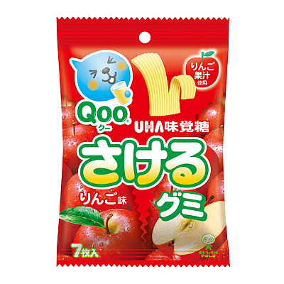UHA 味觉糖 扁带软糖 苹果味 7枚入 39g