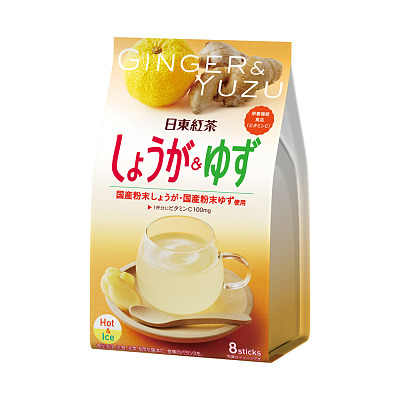 日东红茶 冲泡粉 生姜柚子味 8袋入 78.4g