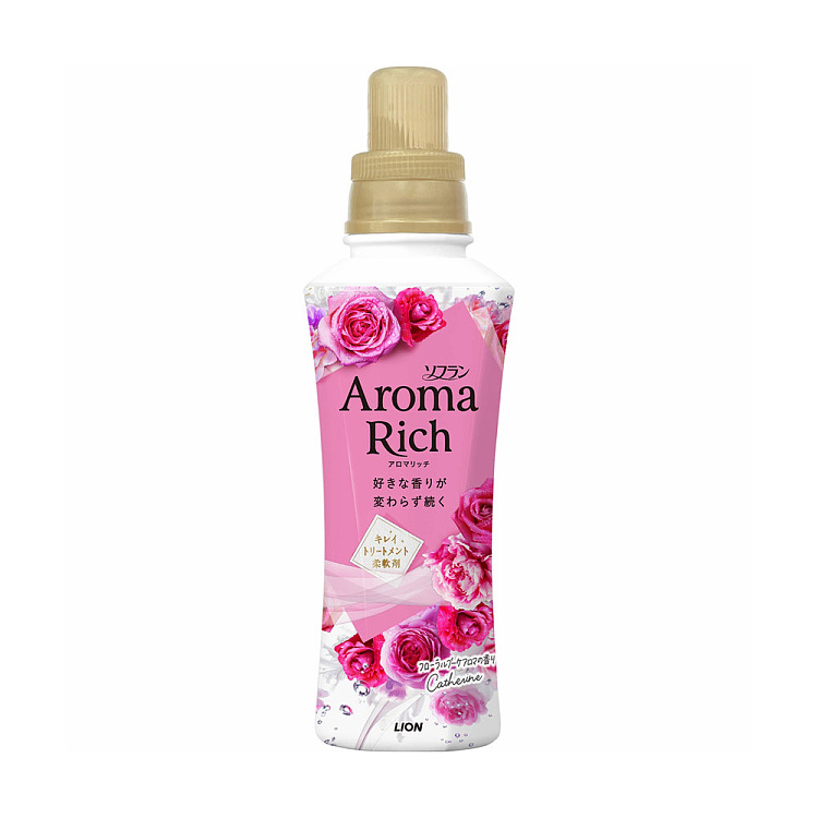lion-aromarich-fabric-softener-sweet-flower-fruit-scent-pink-bottle-480ml-1
