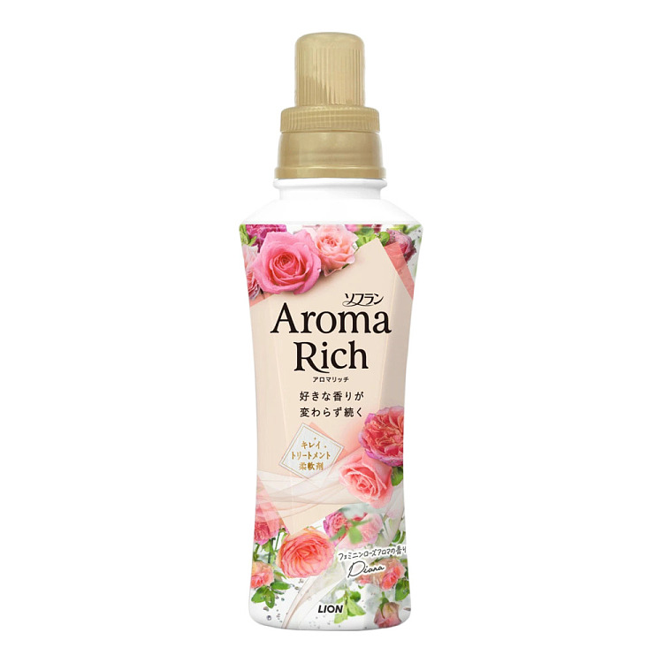 lion-aromarich-fabric-softener-elegant-rose-scent-light-pink-bottle-480ml-1