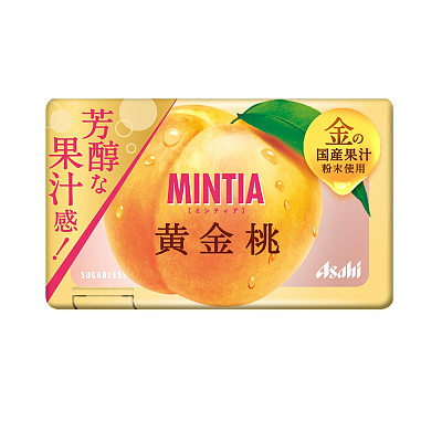 Asahi MINTIA 口气含片糖 黄金桃汁味 约50粒 7g