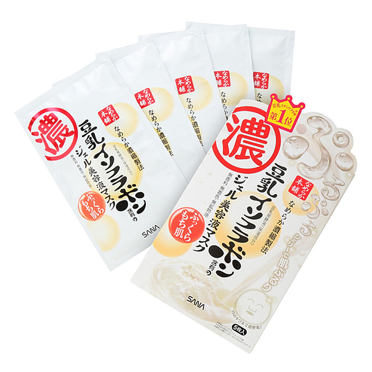 sana-soymilk-beauty-serum-gel-mask-5pcs-box-5