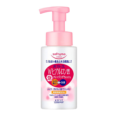 高丝Softymo 玻尿酸保湿卸妆泡沫洁面慕思 200ml