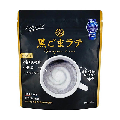 日本进口 九鬼 冲调 黑芝麻拿铁咖啡 150g
