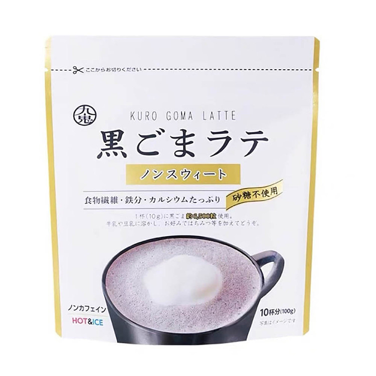 japan-imported-nine-ghosts-brewed-black-sesame-latte-coffee-sugar-free-100g-1