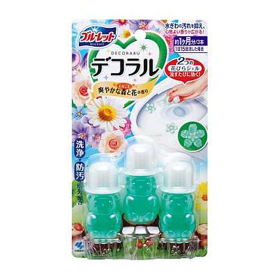 小林制药 马桶消臭清洁花瓣凝胶 森林清新香 7.5g*3个入