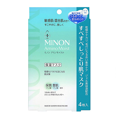 Minon 氨基酸 控油祛痘 敏感肌混合肌用 4片装
