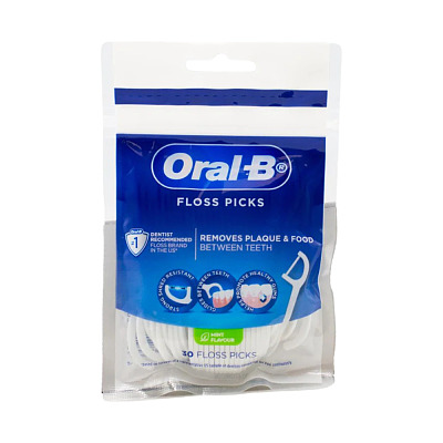 ORAL B欧乐B 薄荷味牙线棒 30支装