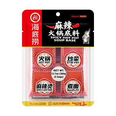 海底捞 火锅底料 麻辣味 4小块 360g