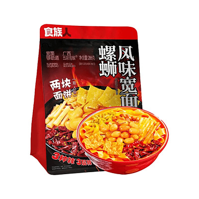 食族人 宽面 螺蛳风味 286g