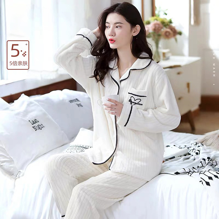 coral-fleece-warm-pajamas-two-piece-mens-and-womens-white-l-size-1