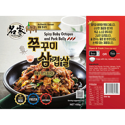 【冻】名家 辣八爪五花 450g
